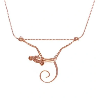 GUCCI WOMEN'S TOY MONKEY NECKLACE - ROSE GOLD