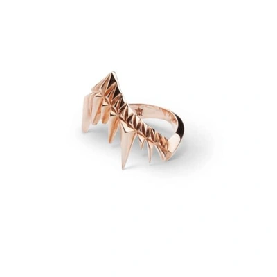 GUCCI WOMEN'S SHARK BAY RING ROSE GOLD