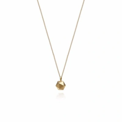 MYIA BONNER Gold Mini Icosahedron Necklace