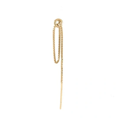 GUCCI WOMEN'S HOOP & CHAIN SINGLE EARRING - GOLD