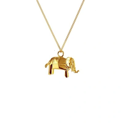 GUCCI WOMEN'S MINI ELEPHANT NECKLACE GOLD