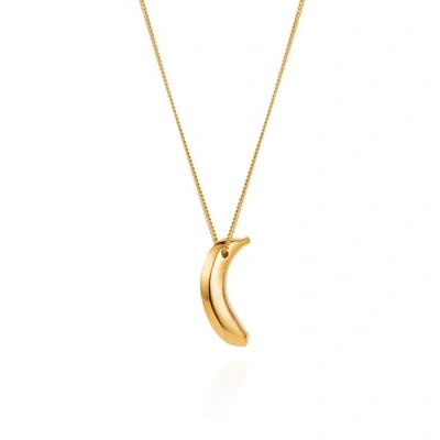 GUCCI WOMEN'S BANANA NECKLACE GOLD VERMEIL