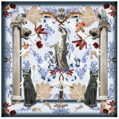 GUCCI LARGE SQUARE SCARF BRITISH MUSEUM