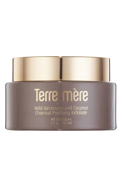 TERRE MERE TERRE MERE WILD GERANIUM AND COCONUT CHARCOAL PURIFYING EXFOLIATE