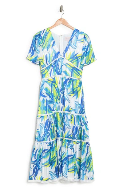 ADELYN RAE SHORT SLEEVE TIERED MAXI DRESS