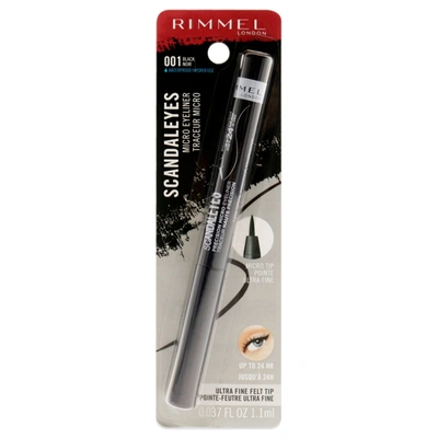 RIMMEL LONDON Rimmel London Scandaleyes Micro Eyeliner Waterproof - 001 Black For Women 0.037 oz Eyeliner