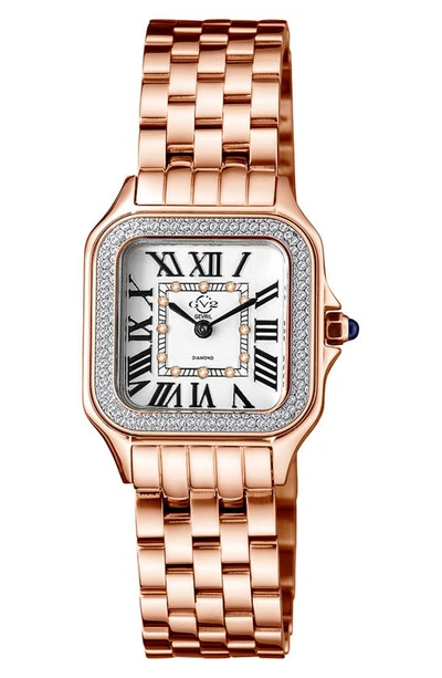 GV2 MILAN DIAMOND DIAL BRACELET WATCH, 27.5MM