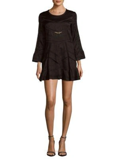 IRO Madelina Roundneck Long-Sleeve Dress