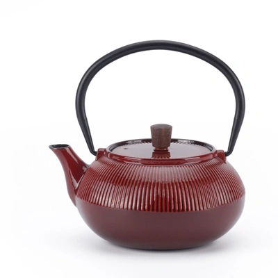 MINIMAL ENAMELED CAST IRON TEAPOT - LINE