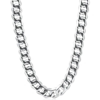 POMPEII3 MEN'S 14K GOLD (161GRAM) OR PLATINUM (302GRAM) 13.5MM LINK CHAIN NECKLACE 24"