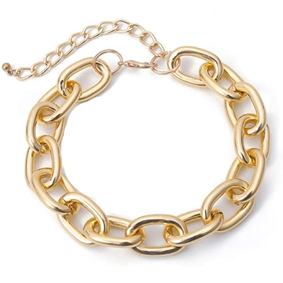 LIV OLIVER 18K GOLD POLISHED BOLD NECKLACE