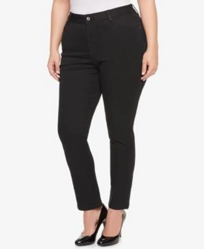 TOMMY HILFIGER PLUS SIZE STRAIGHT-LEG JEANS, CREATED FOR MACY'S