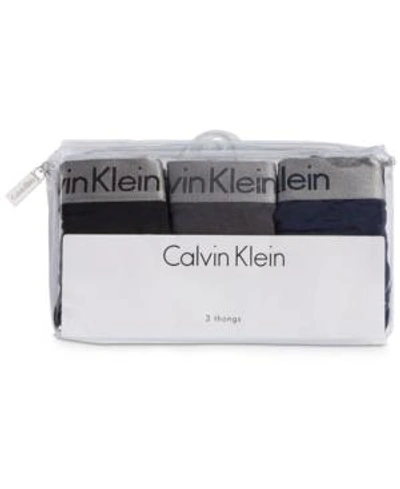CALVIN KLEIN RADIANT THONG 3-PK QD3590