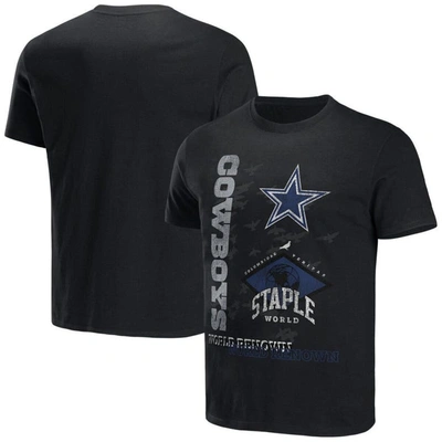 STAPLE NFL X STAPLE BLACK DALLAS COWBOYS WORLD RENOWNED T-SHIRT