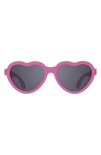 BABIATORS BABIATORS KIDS' PAPARAZZI PINK HEART SUNGLASSES