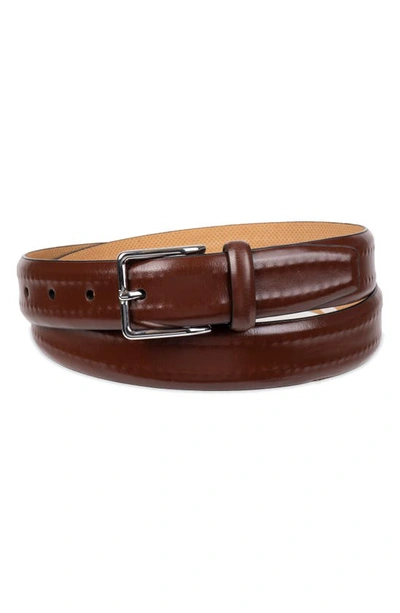 COLE HAAN COLE HAAN HIDDEN STITCH LEATHER BELT