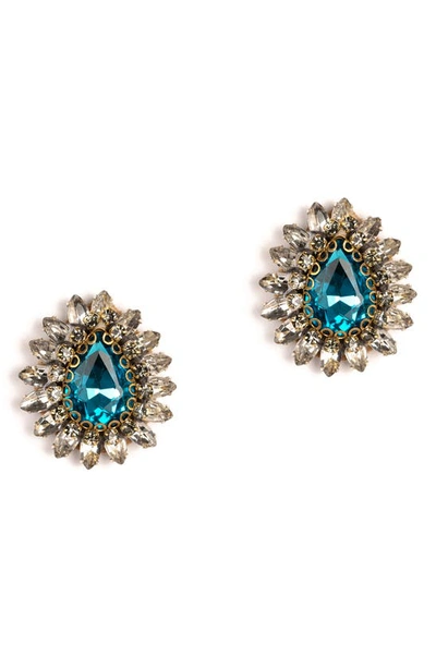 DEEPA GURNANI DEEPA GURNANI LEESHA CRYSTAL POST EARRINGS