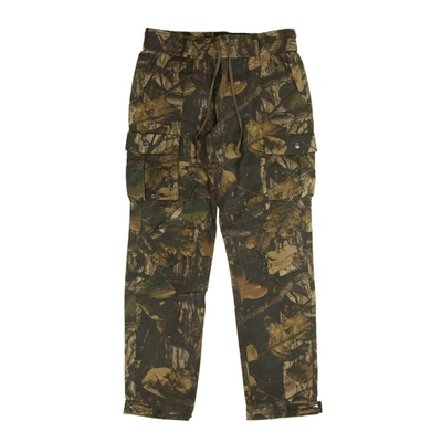 JOHN ELLIOTT GREEN AND BROWN PANORAMA CAMO CARGO PANTS