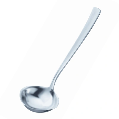 ROSLE STAINLESS STEEL SOUP LADLE WITH FLAT HANDLE, 1.7-OUNCE