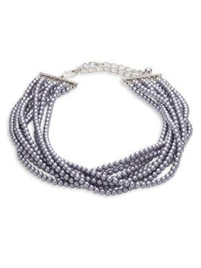 KENNETH JAY LANE Eight Strand Faux-Pearl Necklace