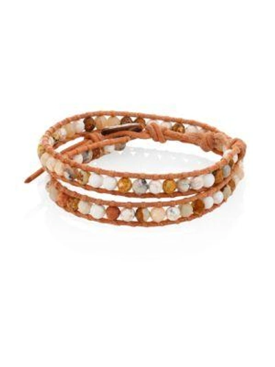 CHAN LUU JASPER MIX BEADED WRAP BRACELET
