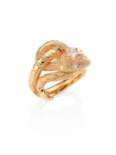 GUCCI Le Marché Des Merveilles Diamond & 18K Pink Gold Ring