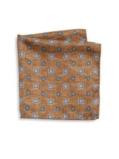 SAKS FIFTH AVENUE COLLECTION Flower Diamond Printed Pocket Square