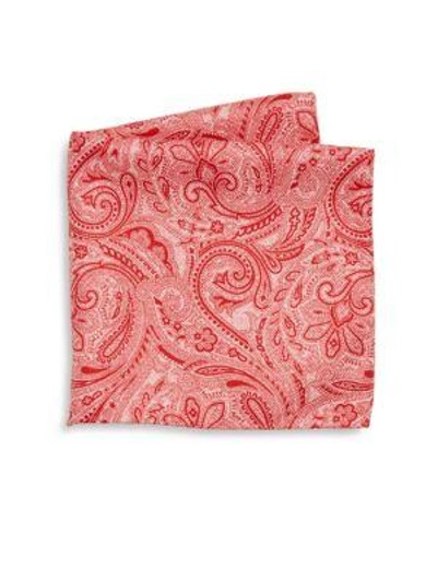 SAKS FIFTH AVENUE COLLECTION Paisley Print Silk Pocket Square