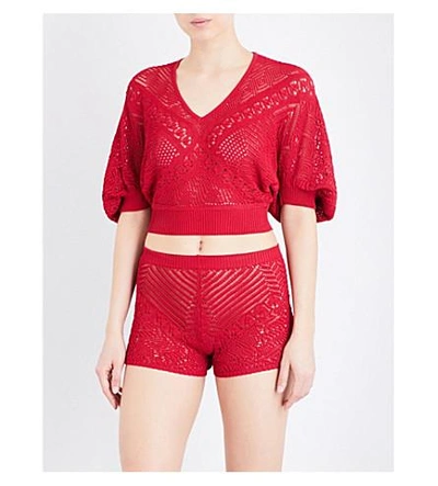 LA PERLA Beyond The Beach knitted top
