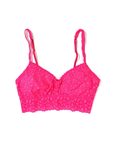 HANKY PANKY CROSS DYED LEOPARD V-NECK RETRO BRALETTE