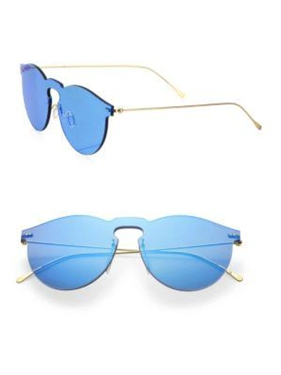 ILLESTEVA Leonard Mask 47MM Classic Round Mirrored Sunglasses
