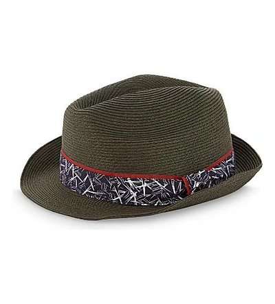 TED BAKER Printed trilby hat
