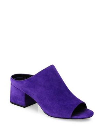 3.1 PHILLIP LIM Cube Suede Block-Heel Mules