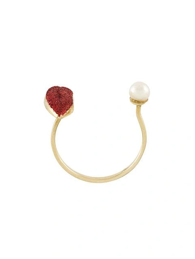DELFINA DELETTREZ LIPS PIERCING RING