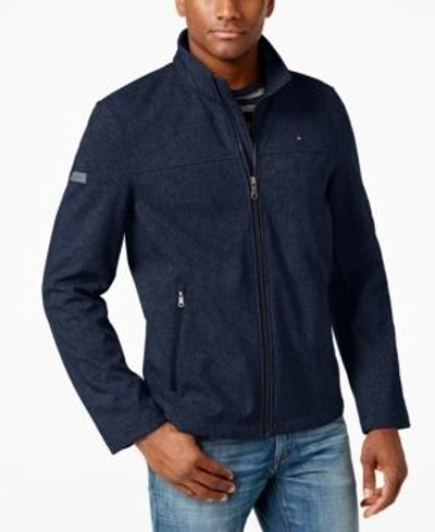TOMMY HILFIGER MEN'S SOFT-SHELL CLASSIC ZIP-FRONT JACKET