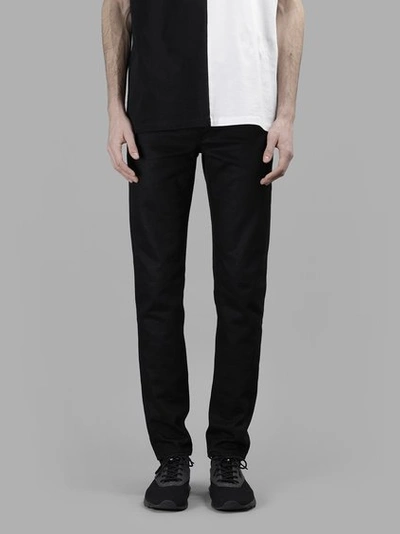 MARCELO BURLON COUNTY OF MILAN MARCELO BURLON MEN'S BLACK ELAL SLIM FIT DENIM JEANS