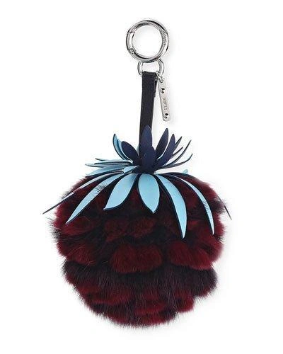 FENDI ANANAS MINK FRUIT CHARM FOR HANDBAG