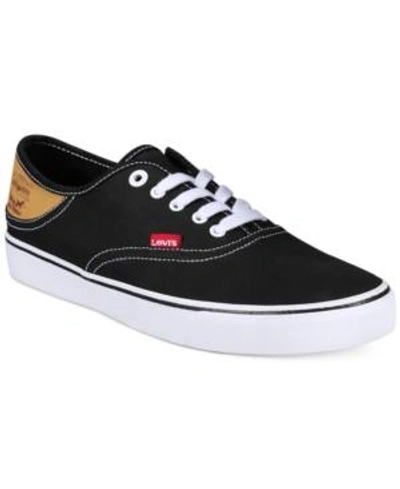 LEVI'S MEN'S BUCK COTTON CANVAS LOW-TOP SNEAKERS MEN'S SHOES