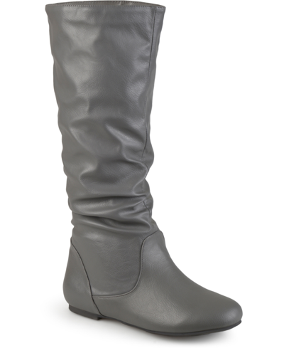 JOURNEE COLLECTION WOMEN'S JAYNE WIDE CALF SLOUCHY KNEE HIGH BOOTS