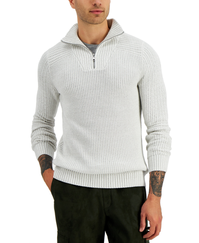 INC INTERNATIONAL CONCEPTS MEN'S MATTHEW QUARTER-ZIP SWEATER, CREATED FOR MACY'S