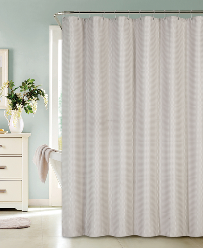 SPA 251 WAFFLE WEAVED SHOWER CURTAIN BEDDING