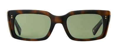 GARRETT LEIGHT GL 3030 2126 SPBRNSH/SFVVG SQUARE SUNGLASSES