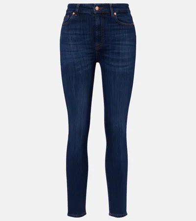 7 FOR ALL MANKIND AUBREY HIGH-RISE CROPPED SKINNY JEANS