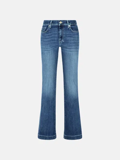 7 FOR ALL MANKIND 'DOJO SOHO' LIGHT BLUE DENIM JEANS