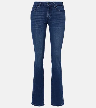 7 FOR ALL MANKIND KIMMIE MID-RISE STRAIGHT JEANS