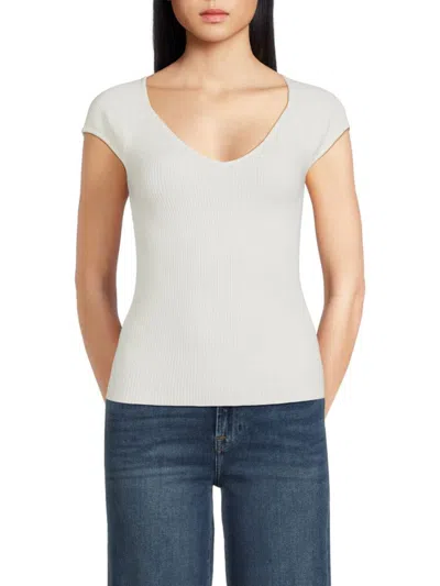 7 FOR ALL MANKIND WOMEN'S RIBBED TOP