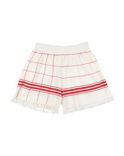 MAISON MARGIELA MAISON MARGIELA MAN SHORTS & BERMUDA SHORTS RED SIZE M WOOL, ACRYLIC, LINEN, POLYESTER
