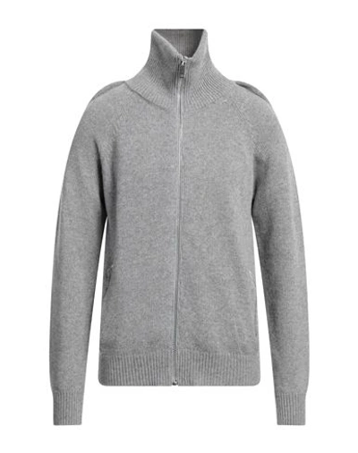 14BROS 14BROS MAN CARDIGAN GREY SIZE XL VIRGIN WOOL