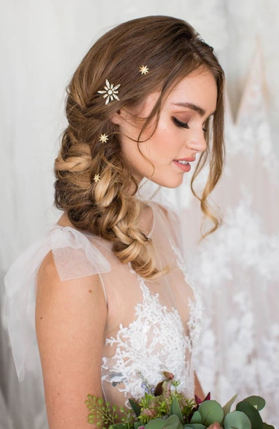 BRIDES AND HAIRPINS BRIDES & HAIRPINS IRO SET OF 4 CRYSTAL HAIR PINS