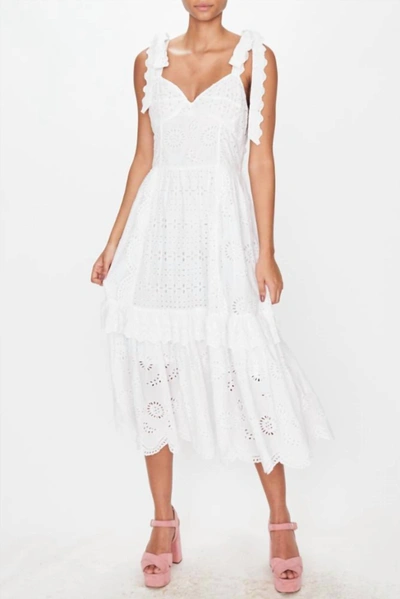 LOVESHACKFANCY Antonella Dress In Antique White